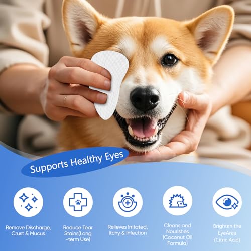 150Pcs Eyes Wipes for Dogs (3.2 L 150pcs)