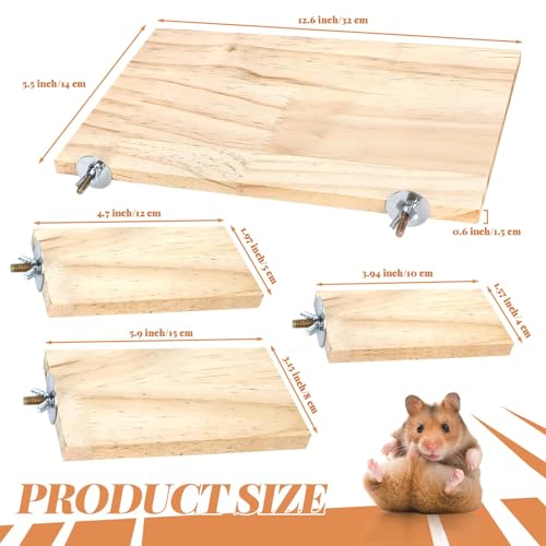 4 Size Wooden Bird Platforms and Corner Perches for Cages