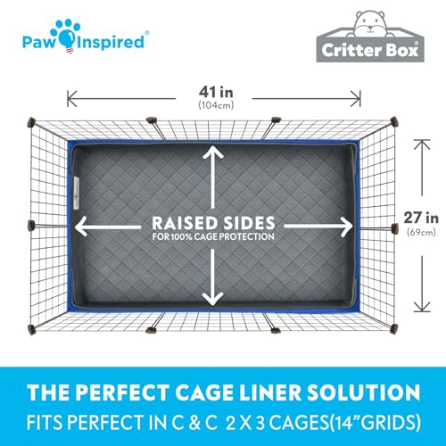 Reversible Critter Box (C&C 2x3 (14" Grids) / Gray/Blue)