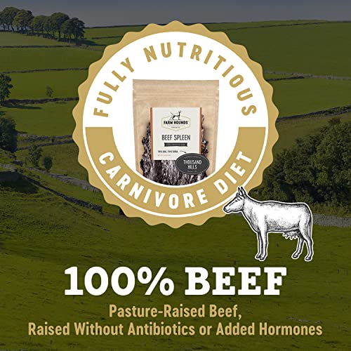 Beef Spleen Premium Natural Beef Spleen Jerky For Dogs (4 Ounce (Pack of 2))