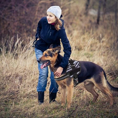 Dog Harness Reflective No (Zebra Black/White / Girth 18" to 24")
