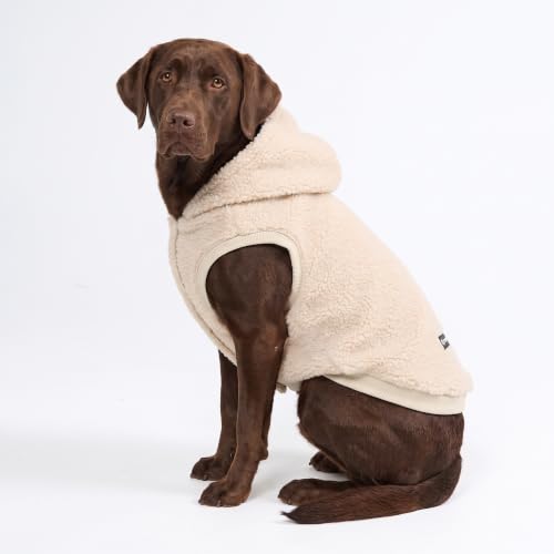 Sherpa Fleece Dog Jacket (Beige / 3XL)