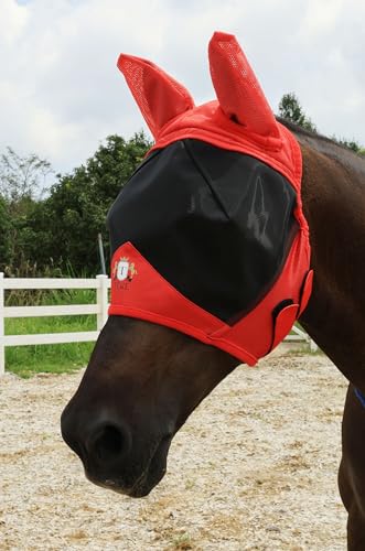 Fine Mesh Horse Fly Mask w (Xfull / Pink)