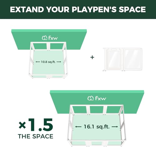 AuraSpace Clear Acrylic Indoor Dog Playpen (White / 24"H)