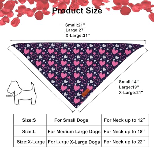 Valentine Dog Bandana (X-Large / Valentine)