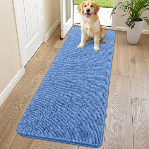 Dog Door Mat for Muddy Paws 70x24 (Cornflower Blue / 70"X24")