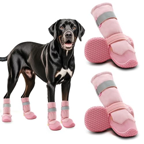 Dog Shoes for Dogs (Light Pink / Width 2.16 in)