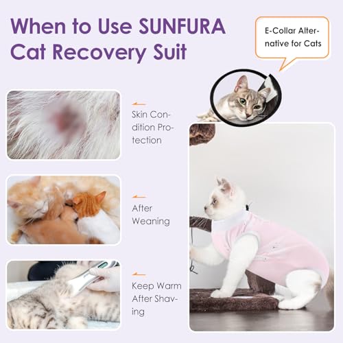 Cat Recovery Suit (Pink Rabbit / Small)