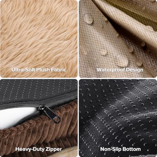 Orthopedic Dog Bed Extra Large Sized Dog (Brown / 44"L x 31"W x 7"T)