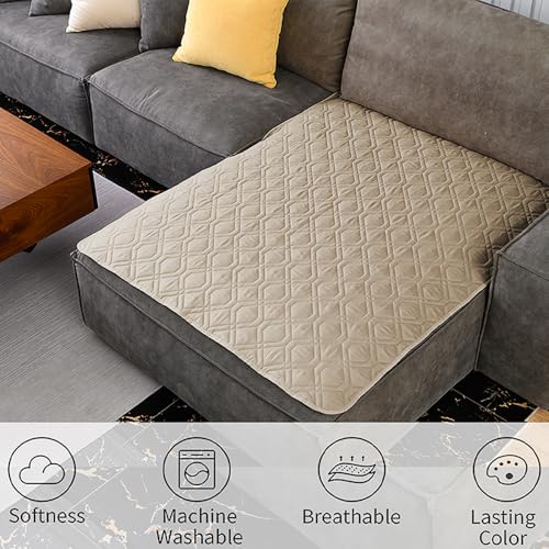 Waterproof Dog Bed Cover Pet Blanket for Furniture Bed Couch Sofa Reversible (40x50 Inch (Pack of 1) / Khaki+khaki)