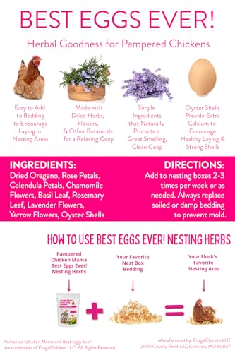 Best Eggs Ever! Nesting Herbs for Chickens (4 Pound (Pack of 1))