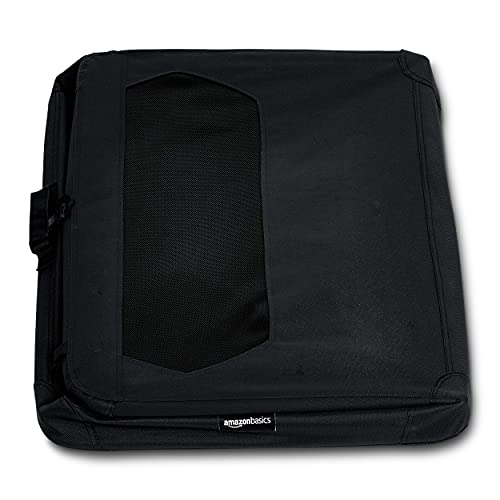Foldable Portable Soft Pet Dog Crate Carrier Kennel (BLACK / 36.0"L x 24.0"W x 24.0"H)