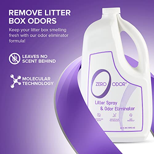 Litter Box Odor Eliminator Refill (64 Fl Oz (Pack of 1))