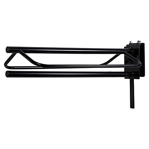 Saddle Rack with Pad Bar for Horse Enthusiast (Portable Rack w/Single Pad Rack / Black)