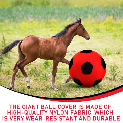 Giant 40 Inch Herding Balls with Ball Cover (Red Color / 40 Inch / Stylish)