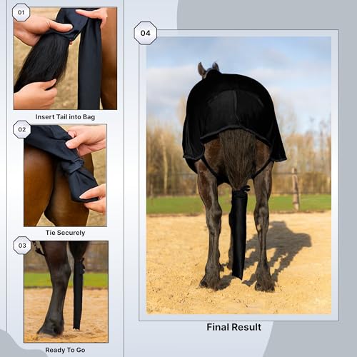 Spandex Horse Tail Bag Only for Horses (Teal)