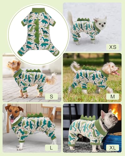 Dinosaur Costume Dog Pajamas (X-Small / Dinos#5)