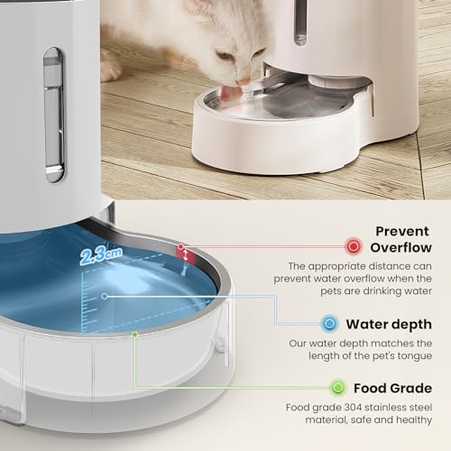Gravity Dog Water Bowl Dispenser (White / 8L+Filter)