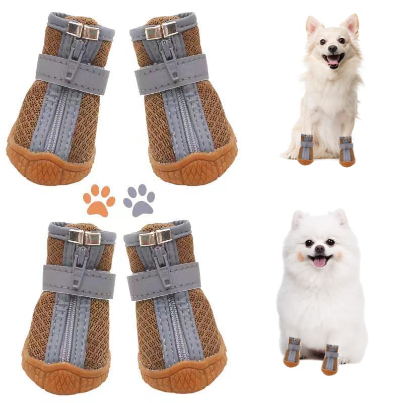Dog Shoes for Small Dogs (#2 (width 1.29 inch) for 6.5-10 lbs)
