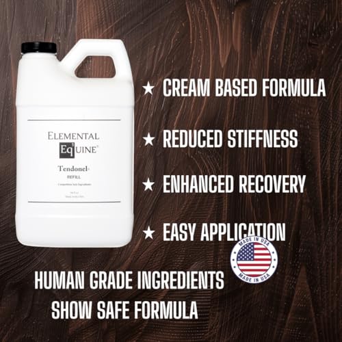 Elemental Equine Tendonel Liniment Rub for Horses 64oz