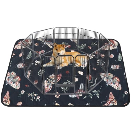Washable Pee Pads for Dogs (Black / 48x48 inch - 1pc)