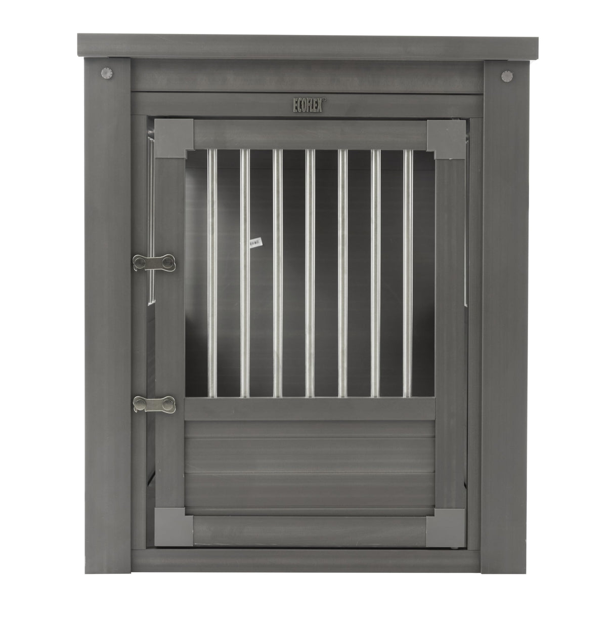 ECOFLEX® Large Furniture Style Dog Crate & End Table (Grey / 35.4"L x 24.0"W x 28.0"H)