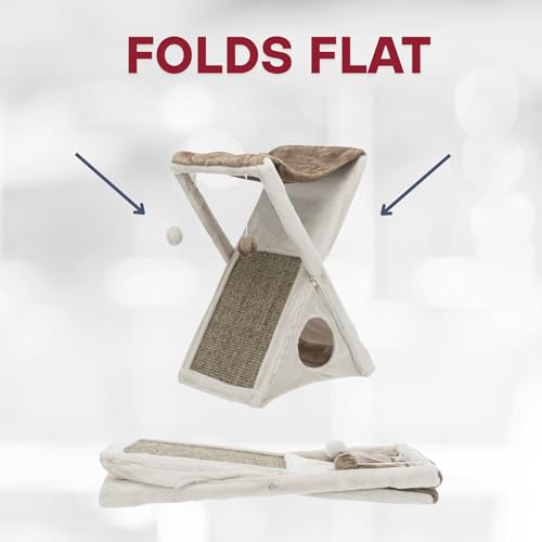Miguel Fold and Store Cat Hammock (Greige)