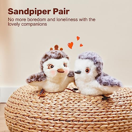 Cat Toys 2 Pcs Flapping Sandpiper Pair (Piper Couple)
