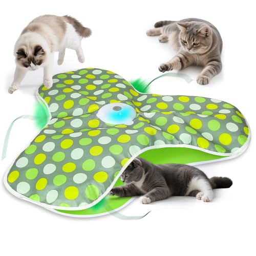 Interactive Cat Toys for Indoor Cats & Kittens (Green)