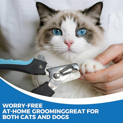 PAPIFFEED Dog Nail Clippers & Grinder with Manual Nail Clipper (White Set)