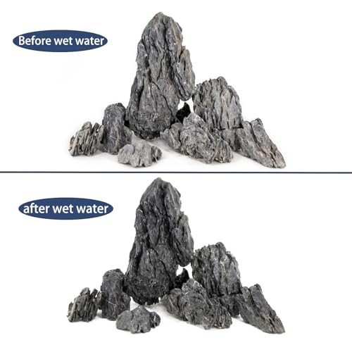 Aquariums Stones Fish Tank Rock 3Lb seiryu Rock for Aquascaping (3Lb (2-5 inch))