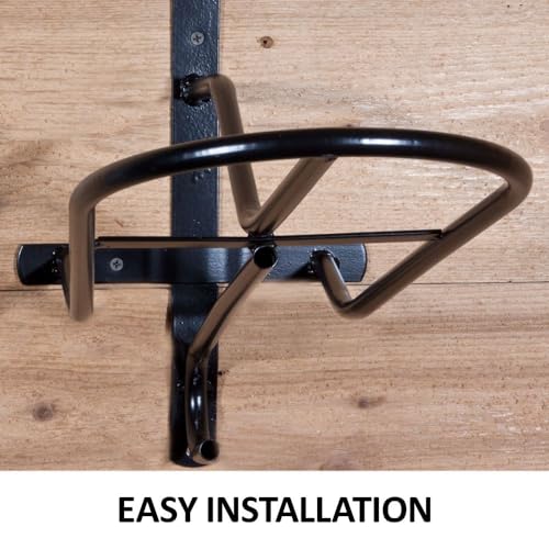 Black English & Western Saddle Rack (Black)