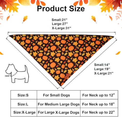 Fall Dog Bandanas (Small / Fall-2)
