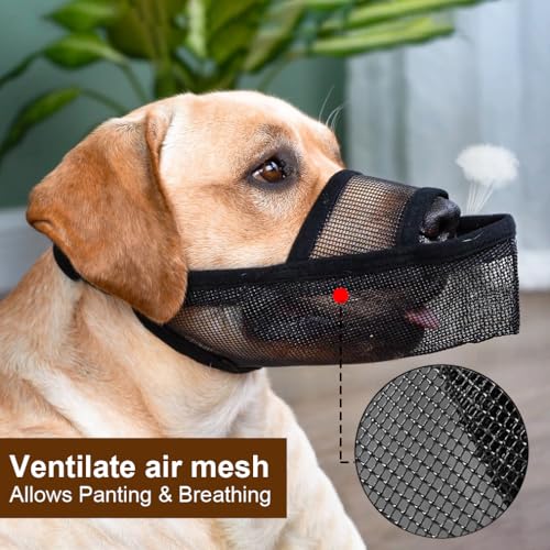 Dog Muzzle Anti Eating for Small Medium Large Dogs (M)