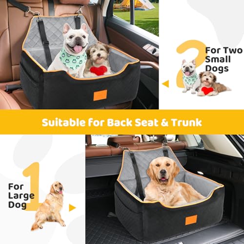Dog Car Seat for Medium (Black/Gray)