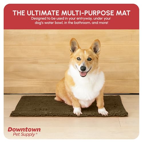 Dog Mud Mat 18" x 24" Brown (18" x 24" / Brown)