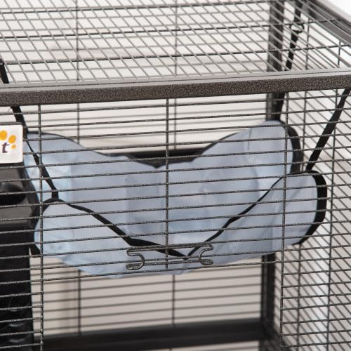 Metal Small Animal Cage (20.5"L x 20.5"W x 44.8"H / Grey)