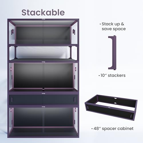 Stackable Reptile Enclosure (Royal Purple / 85 Gallon)