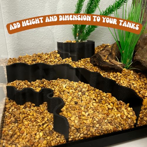 REEFSHAPE Aquarium or Terrarium Substrate Cliffs Combo Pack (Cliff Combo, Black)