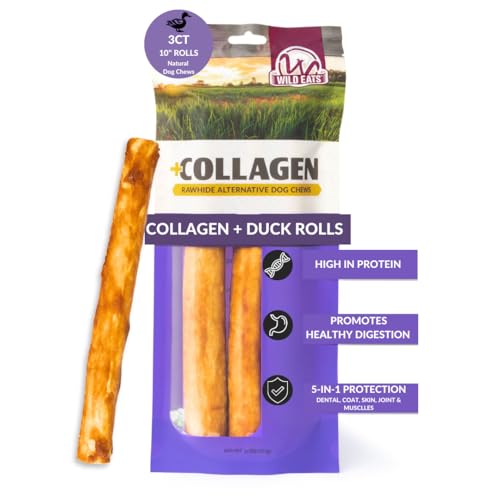 Real Duck Collagen Stick Dog Treat 10" (11 Ounce (Pack of 3))