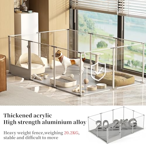 Clear Dog Playpen Fence
