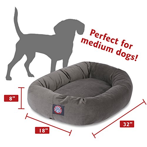 Villa 24 Inch Shredded Memory Foam Dog Bed for Small Sized Dog 24x19x7 Inch (Vintage)