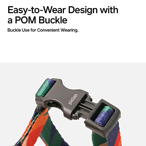 Cat Harness and Leash Set (Multicolor / Neck Girth 7.8″-12.2″, Chest Girth 10.2″-16.9″)