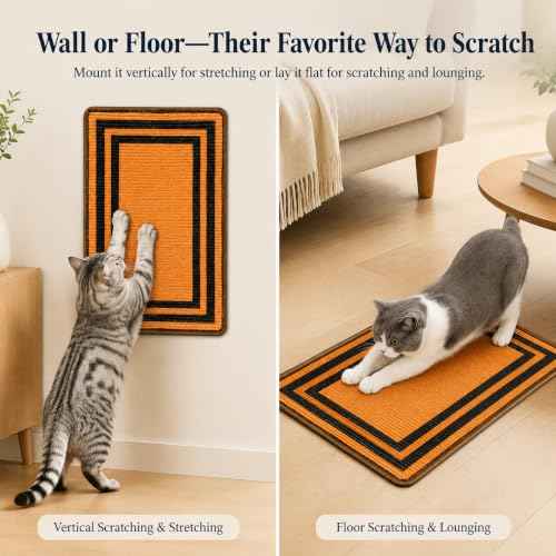 Cat Scratcher Mat (Brown Black)