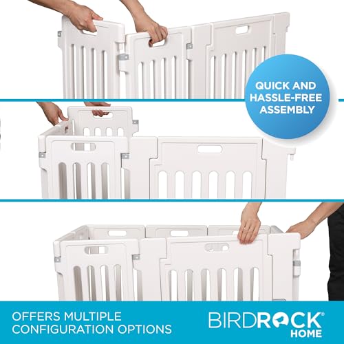 Dog Playpen w (White / 8 Panels)