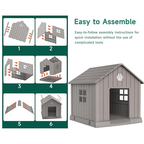 Dog House Outdoor (Gray / 40.87*37.80*38.82)