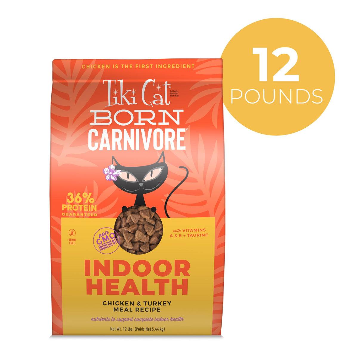 Tiki Cat Born Carnivore Indoor Health (12 Pound (Pack of 1))