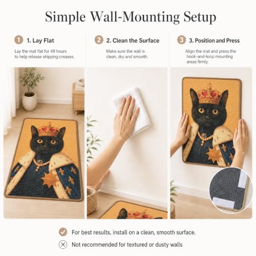 Art Sisal Cat Scratcher Mat (Monarch Cat)