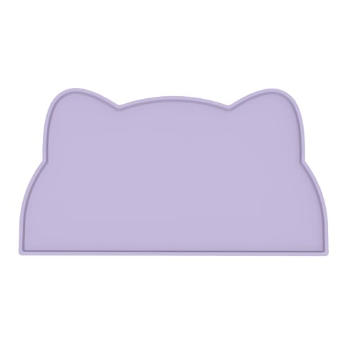 Cat Food Mat Silicone Non Slip Dog Bowl Mat Waterproof Cat Feeding Mat Stop Food Spills and Water Messes Out to Floor Pet Food Mat (Periwinkle Blue / 24'' x 14'')