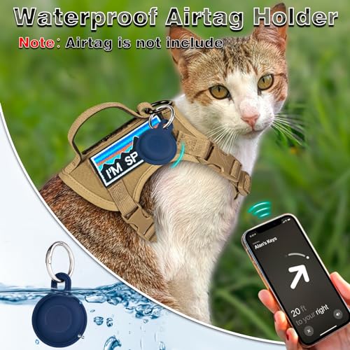 Tactical Cat Harness for Walking (L / Khaki)